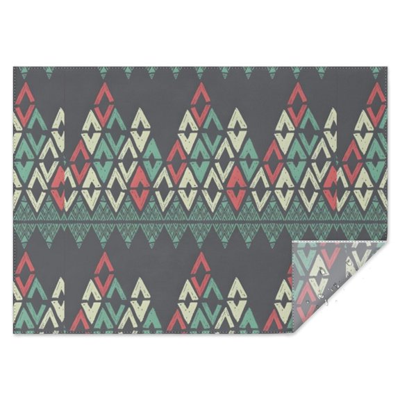 Boho Bohemia Geometric Line Art Rectangle Tablecloth 60"x84",Waterproof Polyester Rectangle Table Cloth, Wipeable Spillproof Polyester Tablecloth for Dining, Camping, Indoor and Outdoor
