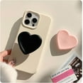 thumbnail image 5 of 2PCS Heart-Shaped Silicone Mobile Phone Grip Stand,Collapsible Cellphone Finger Grip Holder for Smartphone Tablet Cell Phone Accessory (Pink), 5 of 7
