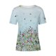 thumbnail image 4 of Moda Mujer Causal Rounk Cuello Impresión Blusa Manga Corta Camiseta Verano Tops Fridja bn5528, 4 of 5