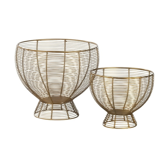 Tripar Decorative Metal Bowls - Set of 2
