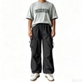 thumbnail image 2 of Men's Cargo Pants Comfort Expandable Waist Multi Utility Pockets Outdoor Walking Pants S-XL, 2 of 8