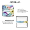thumbnail image 5 of Lsque Cactus Printed Tissue Box Cover Holder, Facial Paper Organizer Dispenser,Square with Bottom Belt, PVC Leather Decorative Organizer, 5 of 8