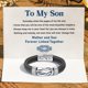 thumbnail image 2 of Mother And Son Forever Linked Braided Leather Bracelet Knotted Bracelet For Men Inspirational Birthday Gift From Mom (1 Pc), 2 of 4