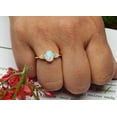 thumbnail image 5 of ArtpalaceByMitika Australian Oval Cut Opal Engagement Ring, Unique 925 Sterling Silver Opal Ring, Cluster Ring, Bridal Women Promise Dainty Anniversary Ring, 5 of 5