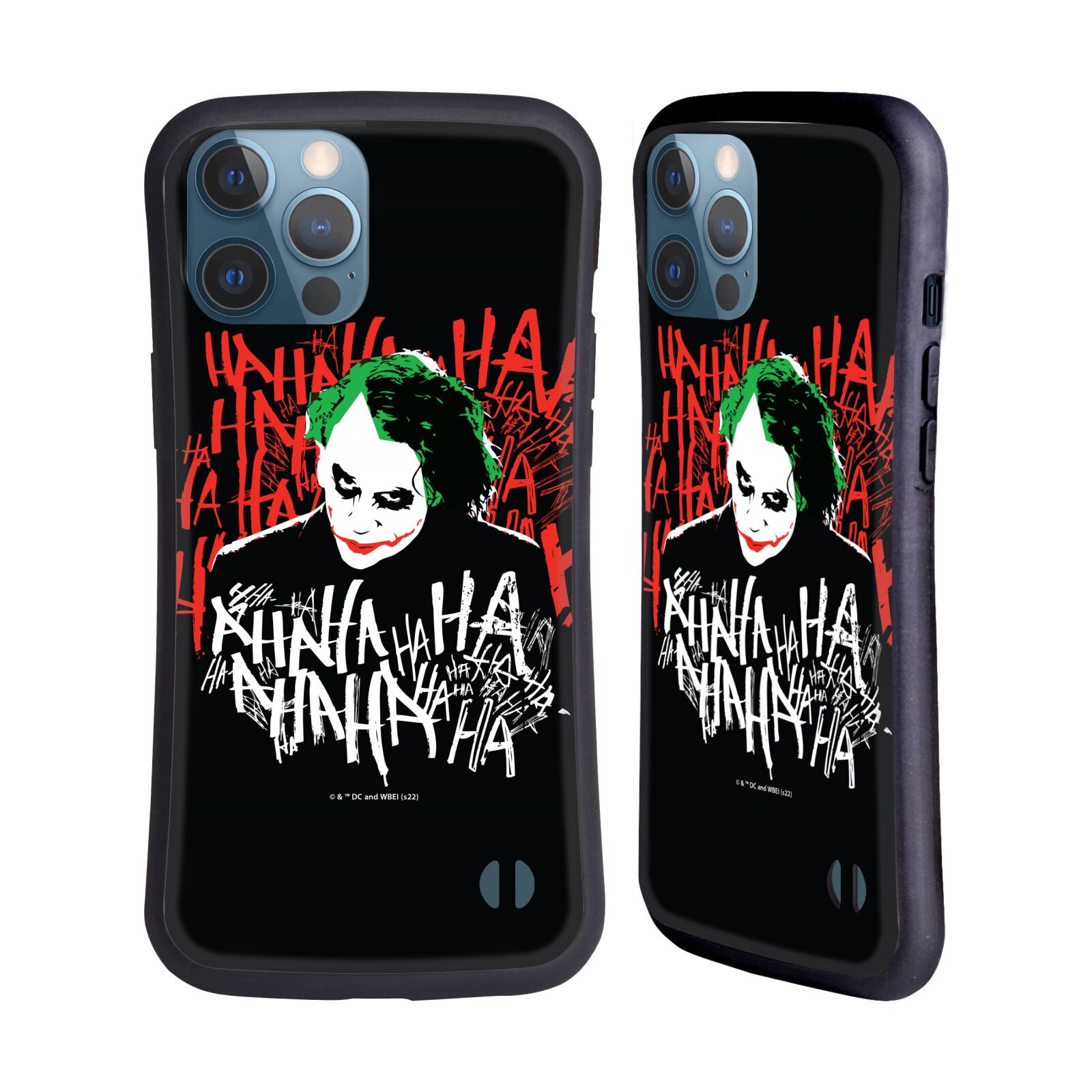 Head Case Designs Officially Licensed The Dark Knight Graphics Joker Laugh Hybrid Case Compatible with Apple iPhone 13 Pro Max