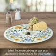thumbnail image 2 of CounterArt Floral Bee 4mm Tempered Glass Lazy Susan Turntable, 2 of 7