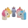 thumbnail image 4 of Juego de 5 marionetas de dedo de unicornio realistas, juguete de goma para el pulgar, ideal para el baño y fiestas infantiles, 4 of 8