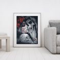thumbnail image 4 of Cuadros Decorativos 11CT impreso completo punto de cruz artesanía mujer calavera ilustraciones pared DIY decoración Tmvgtek embutido en tela, 4 of 9