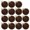 #98-Chocolate Brown, variant on Diceymbol Brown Christmas Ball Ornament Set, 12 Piece 3.15 in Tree Decorations