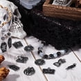 thumbnail image 3 of 1 Box 20pcs Tarot Charms Mixed Gothic Charms Halloween Black Enamel Alloy Celestial Mix Shaped Raven Coffin Polygon Magic Ouijas Charms For Jewelry Making Bracelet Party Accessories Supplies, 3 of 5