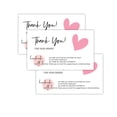 thumbnail image 5 of Tarjeta de agradecimiento de color rosa, tarjeta de papel recubierto, tarjeta de regalo de agradecimiento, tarjeta de embalaje, 5 of 5