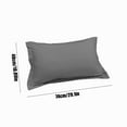 thumbnail image 3 of Solid Color Pillowcase Polyester Sleep Pillowcase Good For Sleeping Soft And Breathable Sleep Pillowcase 4 Colors 18.90x29.13 Inch, 3 of 5