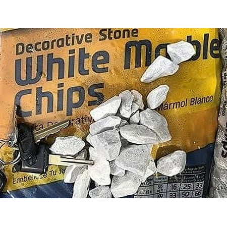 Decorative Marble Chips White 5 LBS