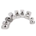 thumbnail image 4 of Tuercas de ranura en T Yashi 50 piezas acero al carbono plata, 4 of 4