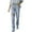 Light Blue, variant on Sngxgn Women's Mid Rise Stretch Cut Jean(Light Blue,XL)