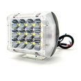 thumbnail image 2 of Faro Para Moto Rasen Auxiliar Led Con Estrobo 12 Led Con Luz De Contorno Lateral        azul, 2 of 5