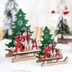 thumbnail image 3 of Adorno navideño Matsuzay trineo artesanal de madera decoración para fiestas, 3 of 6