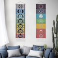 thumbnail image 3 of 2 Pack Chakra Wall Hangings Meditation Yoga Trippy Tassel Mandala Wall Hangings Bedroom Living Room Black White Chakra 130x32cm Betterlifefg, 3 of 3