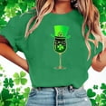 thumbnail image 4 of Teyfeniy St. Patrick's Day Shirts for Women Graphic Short Sleeve Tops Casual Irish Gift Pullover Shirts Loose Crew Neck Comfy Tops, 4 of 6
