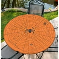 thumbnail image 6 of Round Table Cover for Round Tables 36"-70", Fitted Tablecloth with Elastic for Indoor Outdoor Party Holiday, 36inch, A Pine Tree Forest, 6 of 8