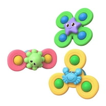 Luoshdecor 3PCS Suction Cup Spinner Toys,Boys Spinning Toys Sensory Toys Gift for Borthday ,Holiday