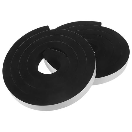 Masteelf 2 Roll of Soundproofing Weatherproof Self Adhesive Weatherstrip Door Seal Strip (1in*3/4in * 13FT)