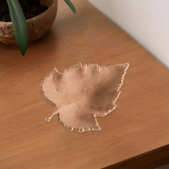 Vintage Wooden Maple Leaf Dish Tray 7in Decorative Tray for Table Tray Decorative Tray for Jewelry