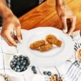 thumbnail image 2 of Porcelain Dinner Plate Porcelain Emboss Plate Dessert Plate Food Serving Plate Salad Plate, 2 of 9