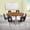 Oak, Black, variant on Emma + Oliver 60" Circle Wave Activity Table Set with 18" Student Stack Chairs, Grey/Black