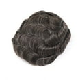 thumbnail image 4 of HAPPY&CC Thin Skin Toupee for Men  Natural Look  Replacement System Thin Skin Base Comfortable Fit, v-loop knots real human hair 8x10 Inch Bases Cap Hair Piece, 4 of 7