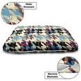 thumbnail image 3 of Art Pet Bed, Abstract Awakening Modernized Classic Houndstooth in Colorful Design Art Illustration, Resistant Pad for Dogs and Cats Cushion with Removable Cover, 24" x 39", Multicolor, by Ambesonne, 3 of 4