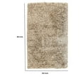 thumbnail image 5 of Harbinger 5 x 8 Shag Area Rug Eco Friendly Handwoven Fabric Blend Brown- Saltoro Sherpi, 5 of 5