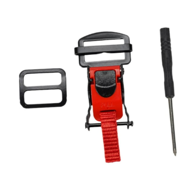 funtasica Helmet Buckle Professional Multifunctional for Men Helmet Chin Strap Adapter Red