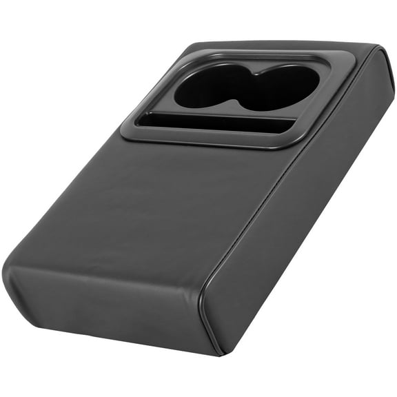 Car Center Console Armrest Pillow Leather Auto Armrest Cushion with Cup Holder and Phone Holder Memory Foam Car Armrest Cushion Waterproof Car Armrest Cover Universal