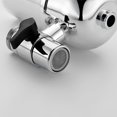 thumbnail image 2 of Faucet Water Filter Stainless-Steel Reduce Chlorine, Chrome, Vertical, Tap Water Filter Faucet for Kitchen and Bathroom, Fits Standard Faucets, 2 of 8