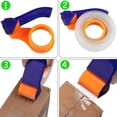 thumbnail image 2 of 3pcs Packing Tape With Dispenser, Hand Dispenser, Ergonomic Handheld Blue Packaging Tape Dispenser, 2 of 4