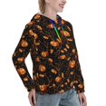 thumbnail image 6 of Wukai Halloween With Pumpkins Print Womens Hoodies Fleece Sweatshirts Long Sleeve Sweaters Pullover Fall Outfits Winter Clothes-Large, 6 of 7