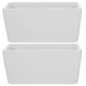 thumbnail image 1 of azucareros de cerámica rectangulares, recipientes para café blanco, de porcelana, para dulces, estilo rústico, para cocina, 1 of 7