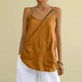 thumbnail image 2 of Aboser Womens Summer Camisole Tops Casual Sleeveless Vacation Shirts Soft Spaghetti Strap Tank Top Loose Fit Cotton Linen Cami Shirt 2026, 2 of 9
