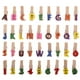 thumbnail image 2 of 35 mini pinzas de madera para la ropa, numeradas y con letras, para colgar fotos, notas, tarjetas, para uso en casa, oficina y aula., 2 of 7