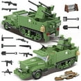 thumbnail image 4 of WW2 M16 MGMC Half Track Anti-Aircraft Building Blocks Toy Set, 4 of 7