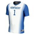 thumbnail image 2 of Unisex GameDay Greats #1 White Kentucky Wildcats Women's Soccer Lightweight Fashion Jersey, 2 of 4