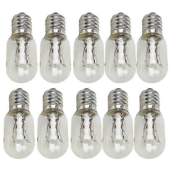 10pcs T20 E12 Edison Bulb 220V-240V15W Refrigerator Fridge Light Bulb Tungsten Filament Lamp Bulbs Incandescent Bulb - HZ
