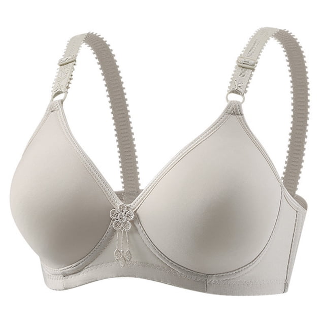 Kabnic Wireless Plus Size Bras, Full Coverage Bras, Women Color Comfortable Hollow Out Perspective Bra Underwear No Rims