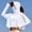 White, variant on Womens UPF 50+ Sun Protection Cape Jacket with Face Cover Wide Brim Hood Cooling UV Shirt Zip Up Long Sleeve