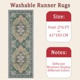 thumbnail image 6 of Hallway Runner Rug 2'x6' Washable Area Rugs Non Slip Laundry Rug Runner Floor Carpet Runners for Hallways Entryway Laundry Room Kitchen, 6 of 11