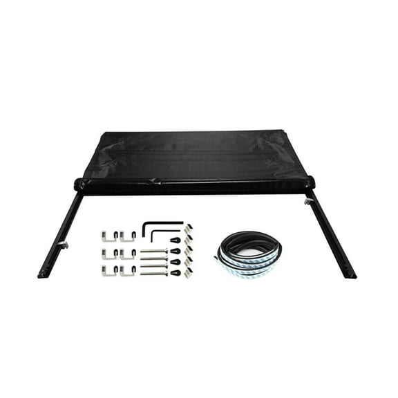 Geelife Fits 14-21 Toyota Tundra Roll Up 8FT Long Bed Soft Truck Bed Tonneau Cover