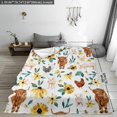 thumbnail image 2 of Manta con estampado de animales, 1 unidad, suave y cómoda, manta fresca para dormitorio, para el hogar, la oficina, viajes y acampadas, 2 of 7