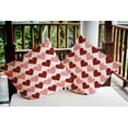 thumbnail image 3 of 20"x20" Simply Daisy Valentines Alternating Hearts Poly Indoor/Outdoor Pillow, Red Qty 1, 3 of 5