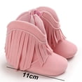 thumbnail image 2 of Zapatos de cuna Zapatos de bebé para niña Cremallera lateral infantil Suela de algodón Sólido, 2 of 5